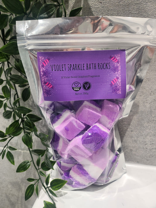 Bath Rock - violet sparkle